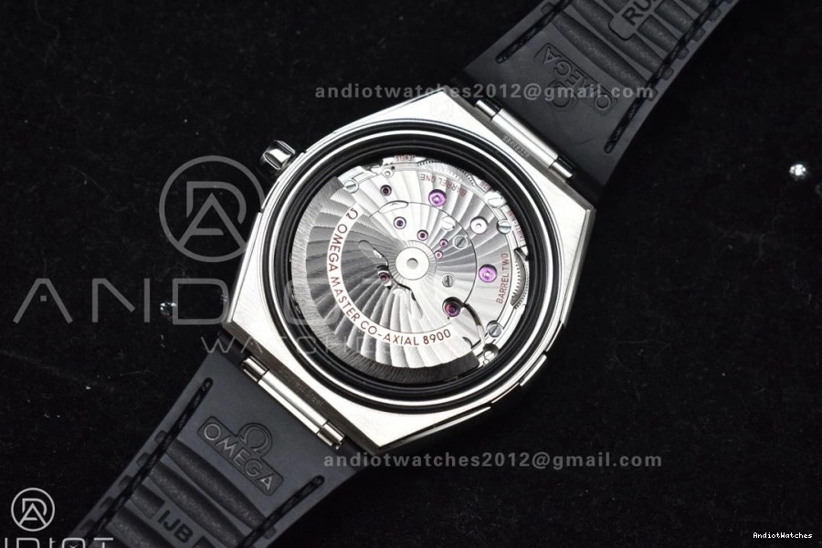 Constellation Black Strap Gummy on 1:1 A8900 Black VSF Edition Ceramic Black Dial HighPerformance SS Best Super 545 Clone 0412